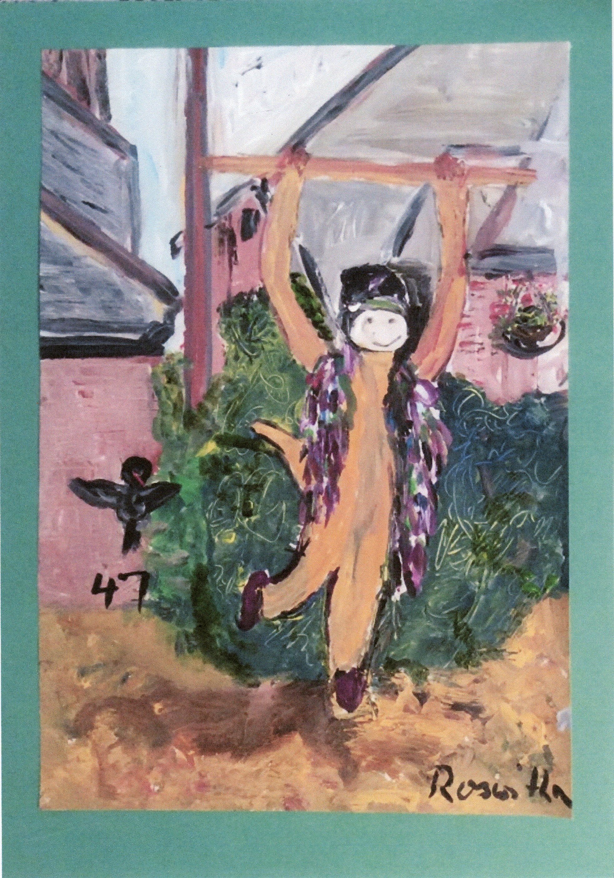 Worcestershire-Monkey-scarecrow-2016-painting